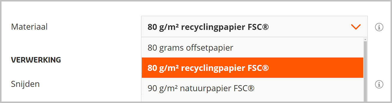 FSC® label   Step 1