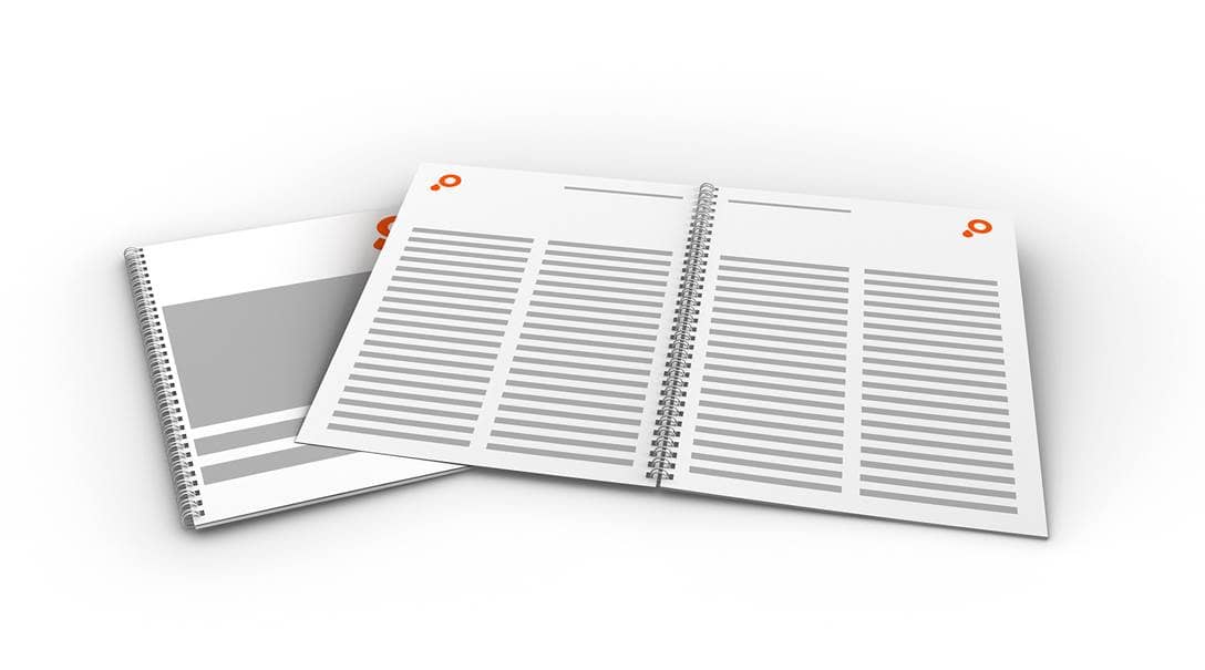 Brochures met wire o