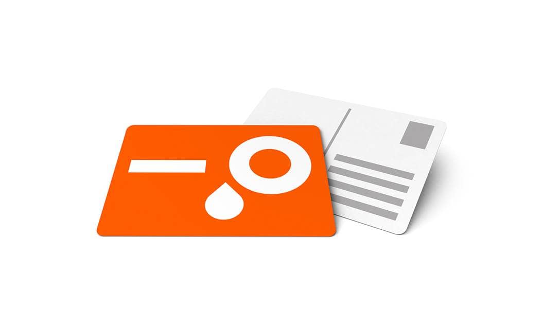 Ansichtkaarten met afgeronde hoeken