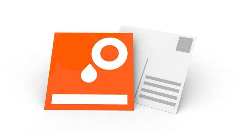 Aansichtkaarten vierkant