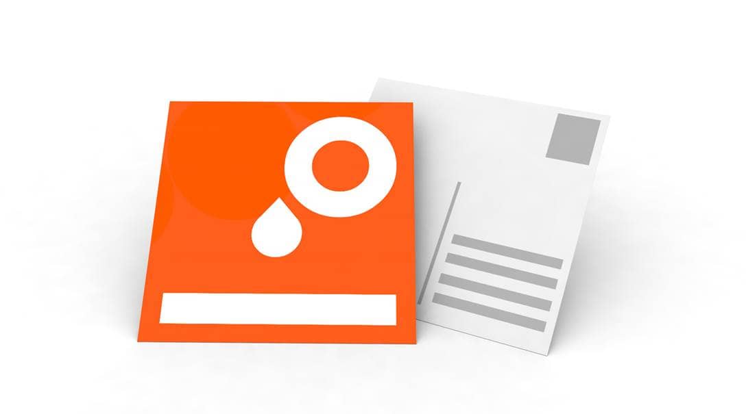 Aansichtkaarten vierkant