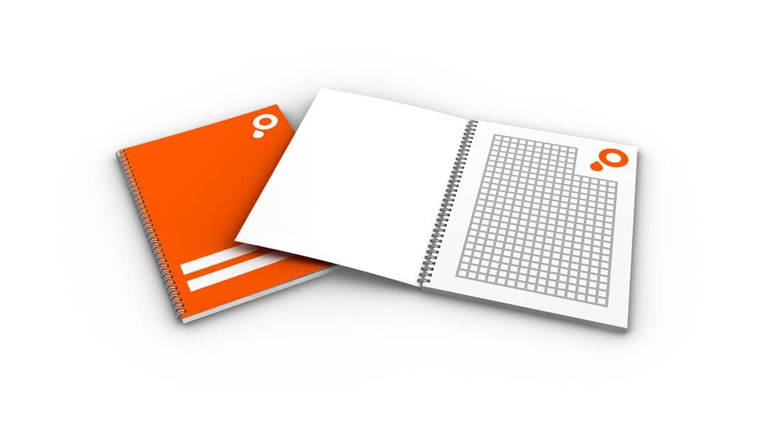 Schrijfblokken met wire o