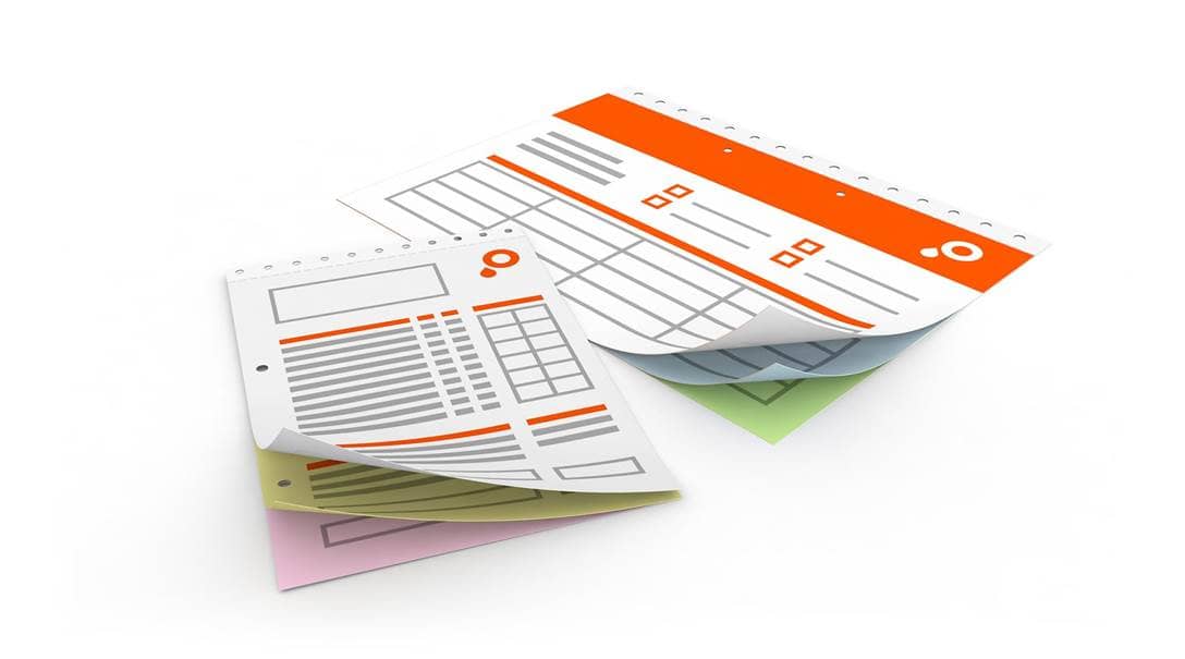 Doorschrijfsets met scheurperforatie