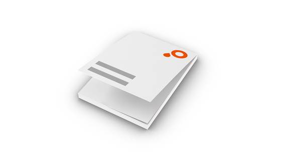 Memoblokjes met softcover omslag liggend