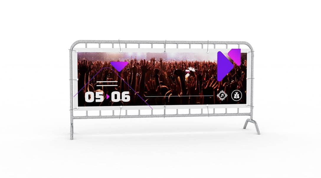 Banner voor dranghek