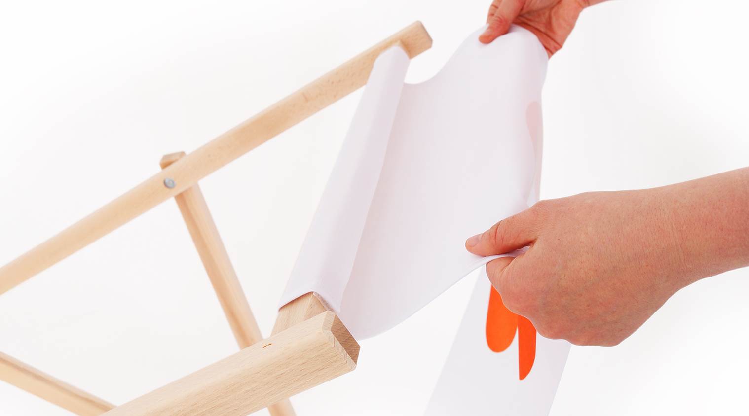 Verwisselbare print met klittenband