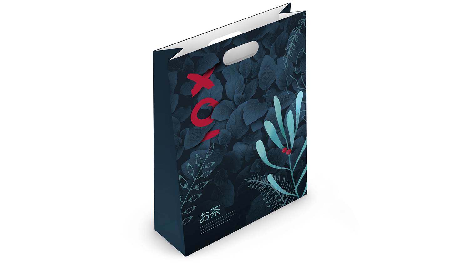 Draagtas met gestanste handgreep