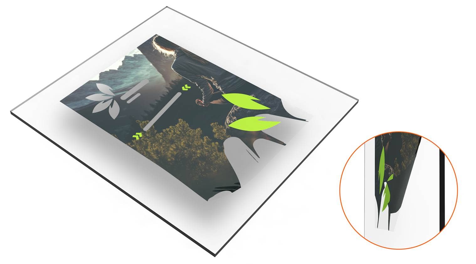 Etalagefolie transparant