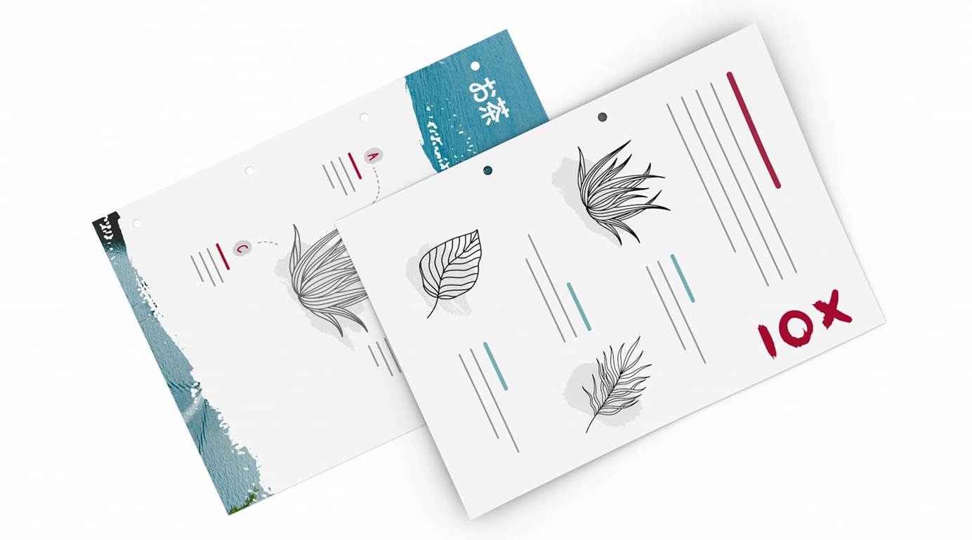 Losbladig drukwerk boorgaten details