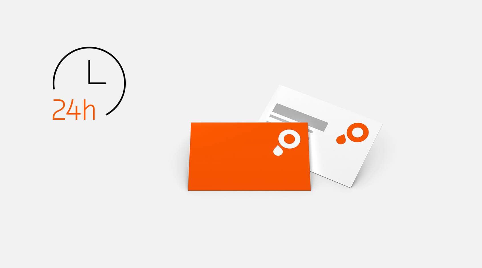 Overnight visitekaartjes