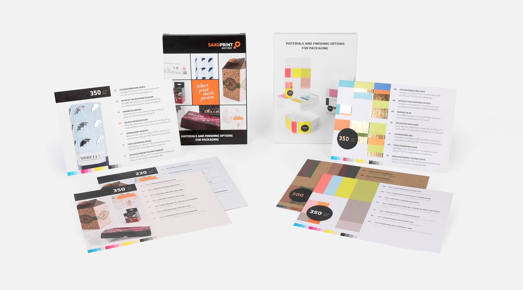 Monsterset verpakkingen