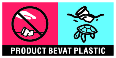 Label Product bevat plastic